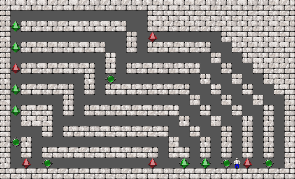 Sokoban Bugs550 collection level 457